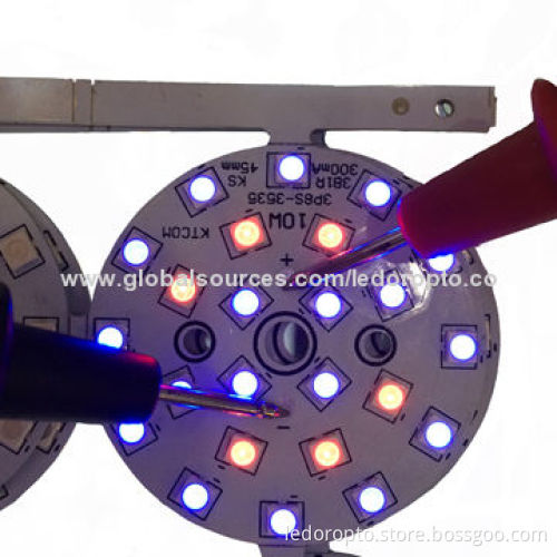 LD 10W ODM Round LED Grow Lights for LED Bulb with 3535 Chips in Special Spectrum